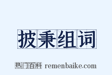 披秉组词是什么意思的图片